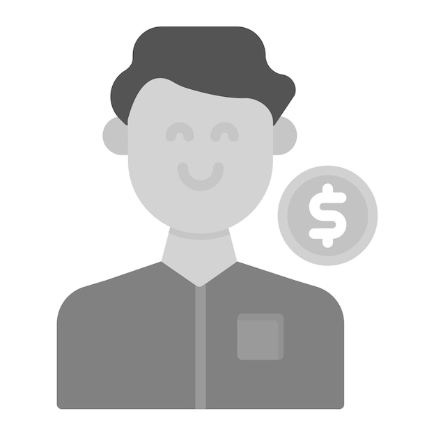 Client Male icon vector image Can be used for Gig Economy