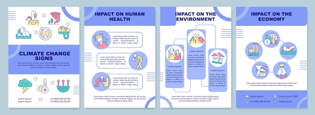 Climate change effects brochure template