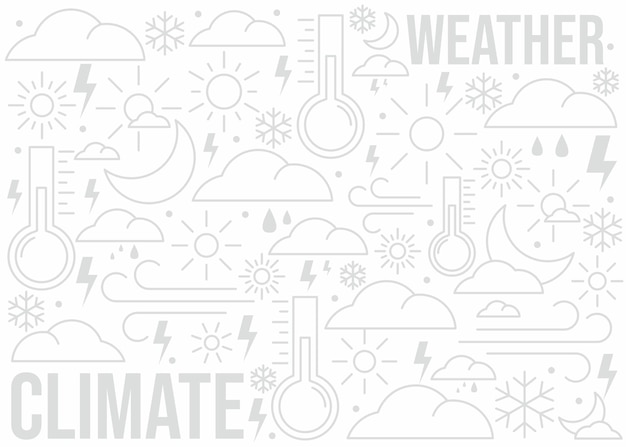 Vector climate and weather pattern design