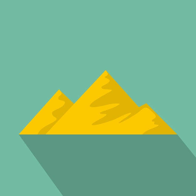 Climb on mountain icon Flat illustration of climb on mountain vector icon for web