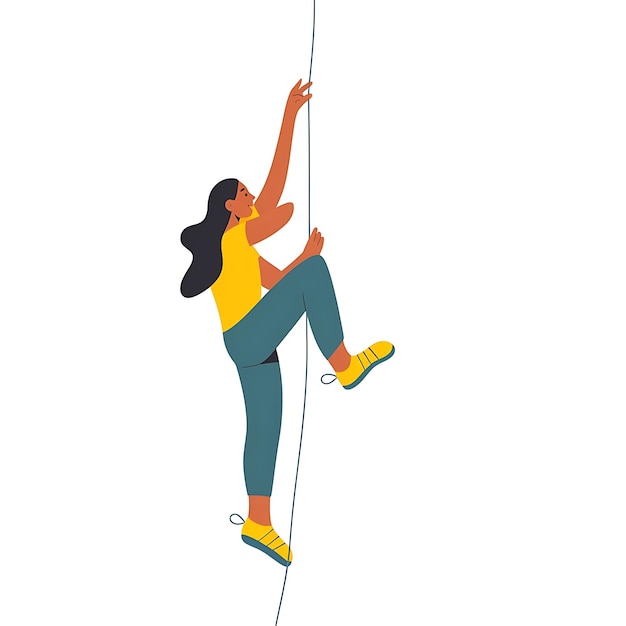 climbing illustration vector