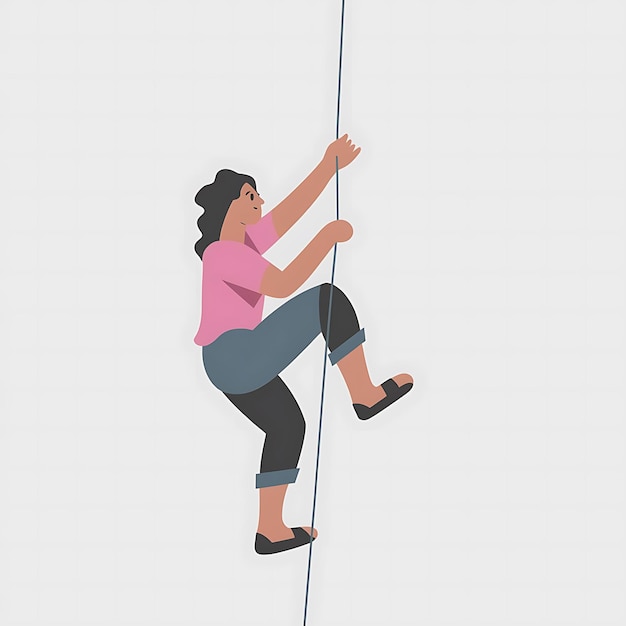 climbing illustration vector