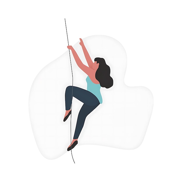climbing illustration vector