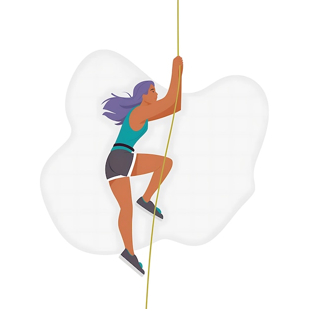 climbing illustration vector