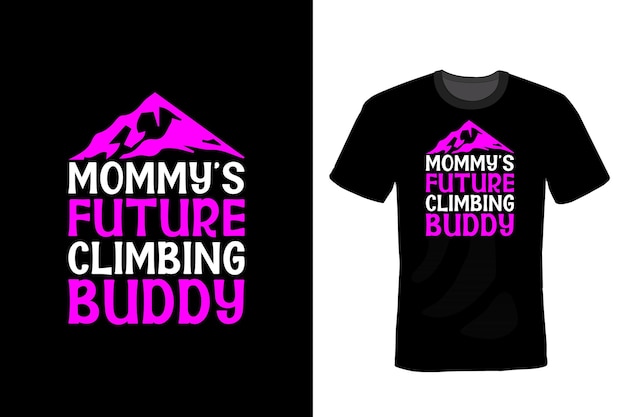 T-shirt da arrampicata design tipografia vintage