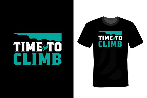 Climbing T shirt design typography vintage