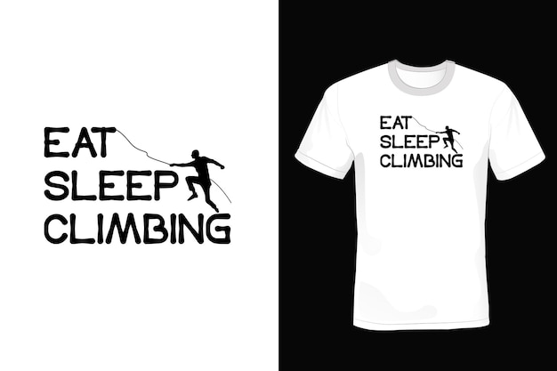 Climbing t shirt design typography vintage