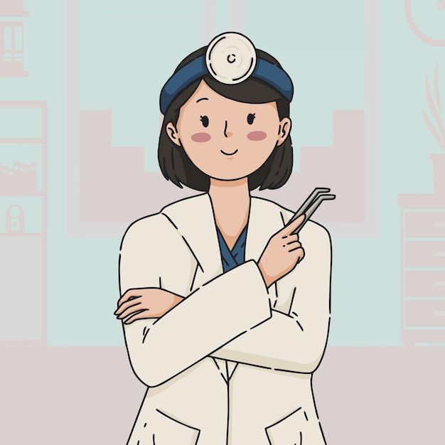 clinic character illustration