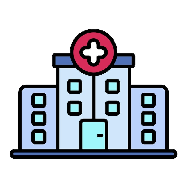 Vector clinic flat illustration