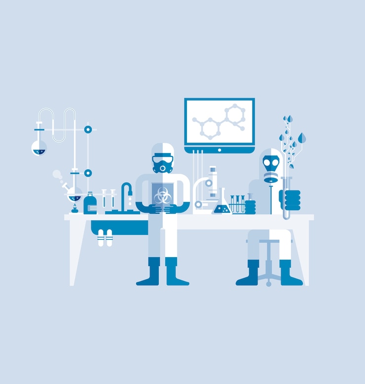Vector clinical laboratory.