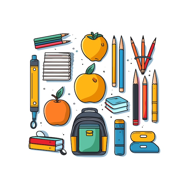 clip art school supplies