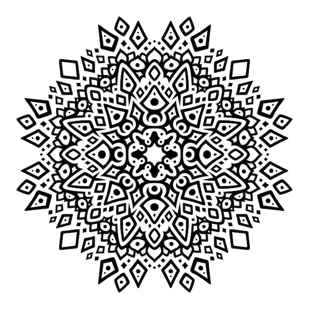 Clip art with black tribal single pattern