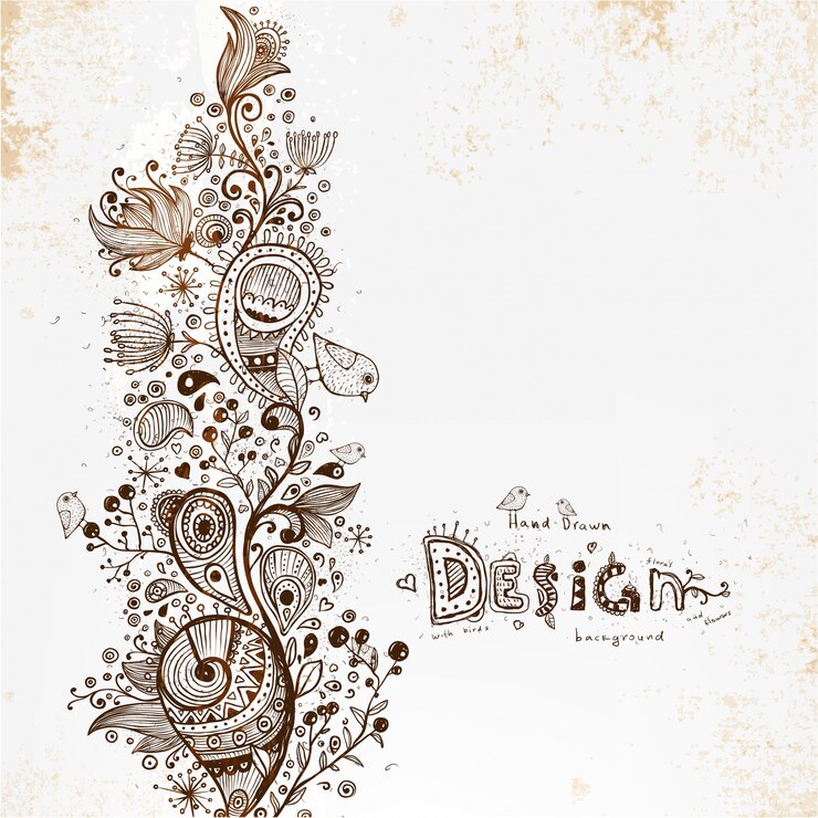 Vector clip romantic sketch ink love