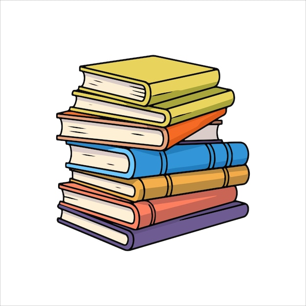 clipart stack of books