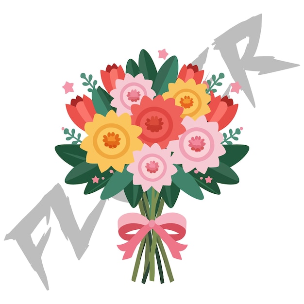 Clipart vector bouquets flower Vector flowers elements Wedding concept Floral arrangements Flower