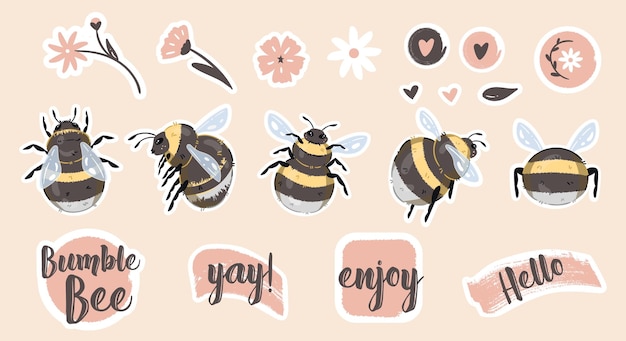 Cute Bumblebees Stock Illustrations – 239 Cute Bumblebees Stock  Illustrations, Vectors & Clipart - Dreamstime