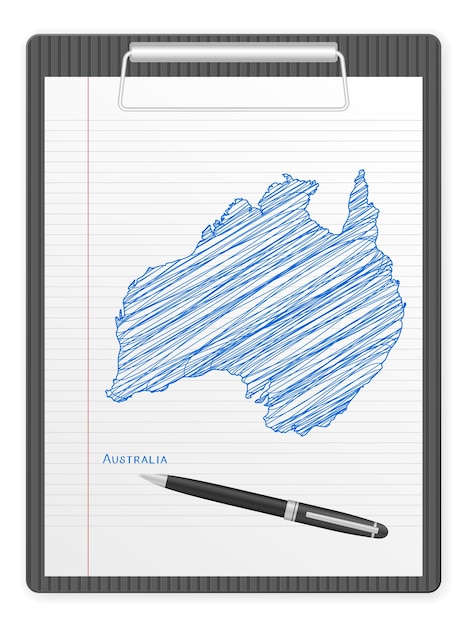 Clipboard Australia map