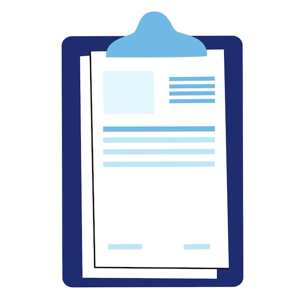 Vector clipboard for paper