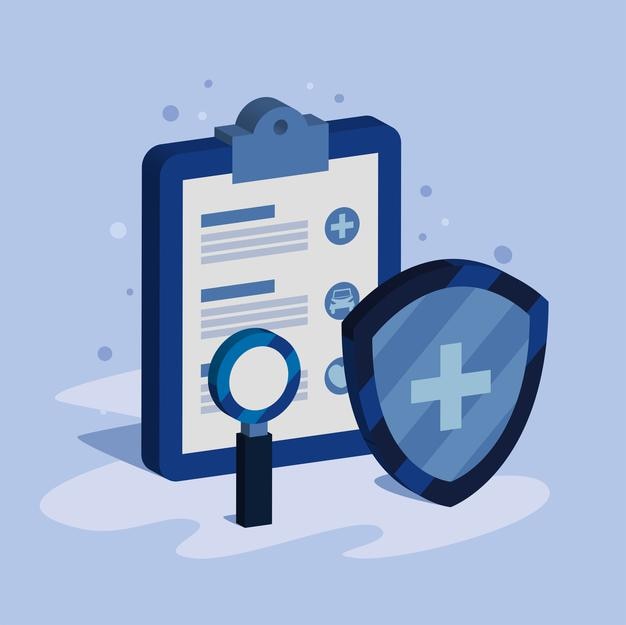 clipboard and shield health insurance