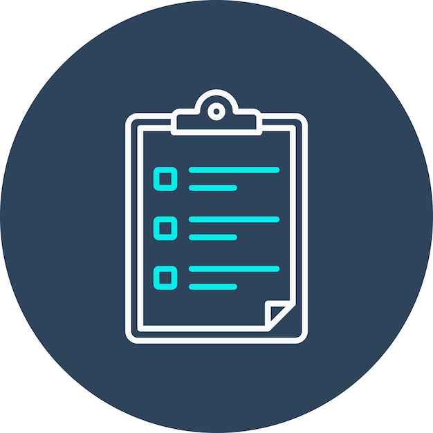 clipboard vector icon can be used for library iconset
