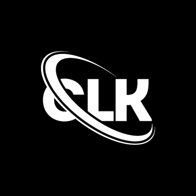 CLK ロゴ CLK 文字CLK ロゴ デザインCLK のイニシャルCLKのロゴ Circle および大文字のモノグラムCLK テクノロジービジネスおよび不動産ブランドのタイポグラフィ