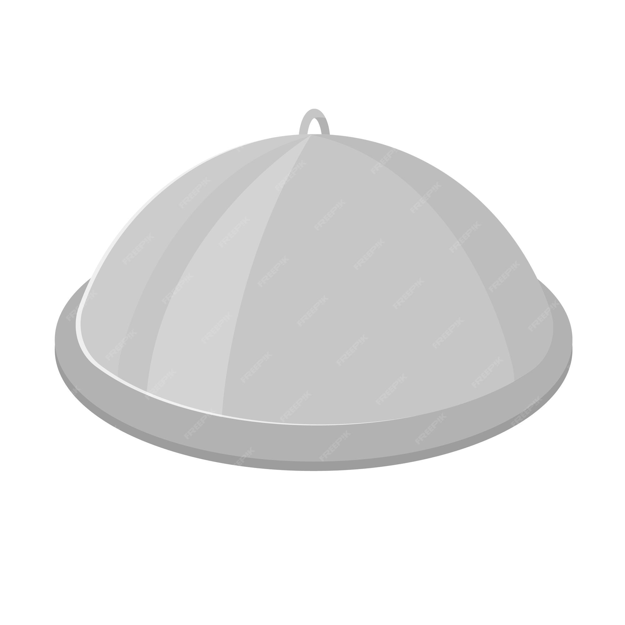 Premium Vector  Cloche serving dish restaurant cover dome plate covers to  keep food warm catering concept icon vector illustration flat style simple  image