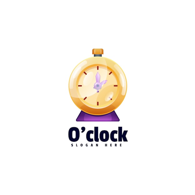 Clock Colorful Logo Design