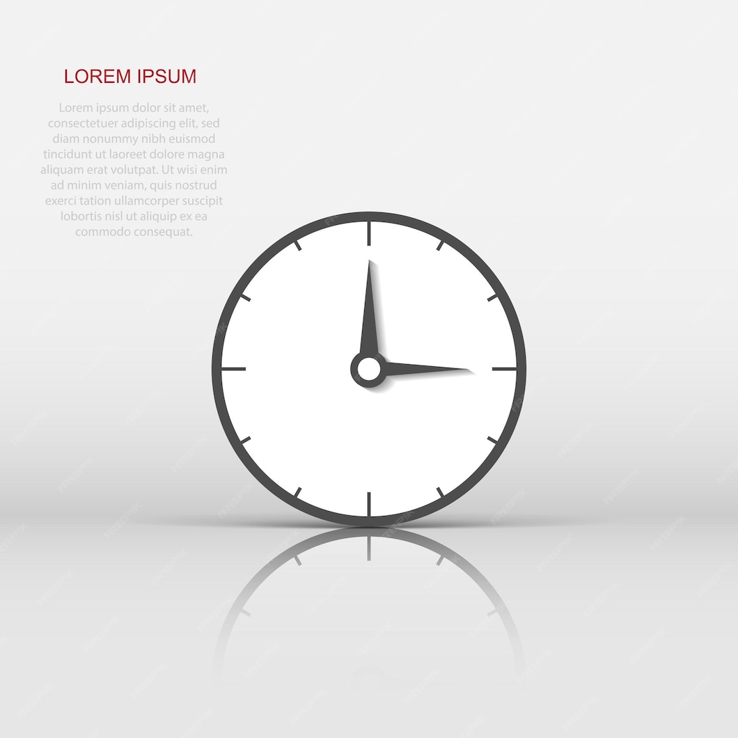 Premium Vector Clock countdown icon in flat style Time chronometer
