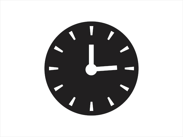 Vector clock icon collection of vector symbol on white background vector illustration