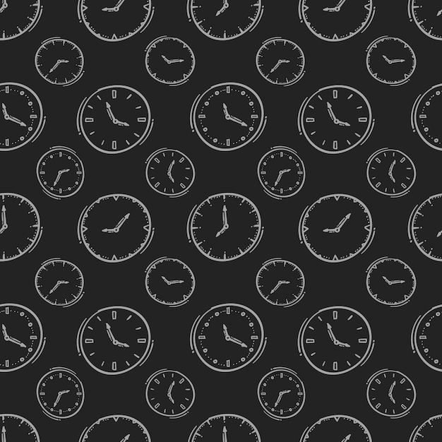 clock icon pattern clock icon seamless pattern doodle clock icon seamless pattern