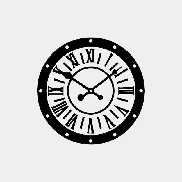 Clock icon set Time clock icons collection Line clocks symbol isolated on white background stock vector