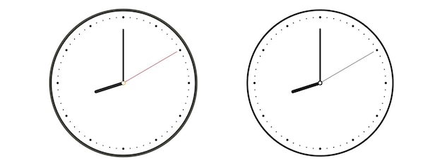 Набор значков часов Коллекция значков часов времени Векторная иллюстрация