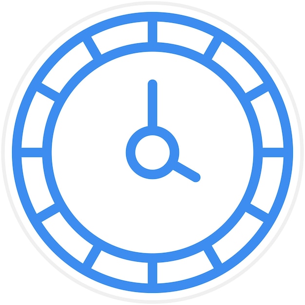 Vector clock icon style