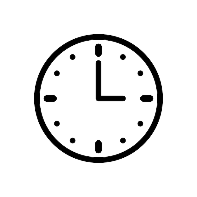 Vector clock icon time icon vector illustration eps 10 stock image