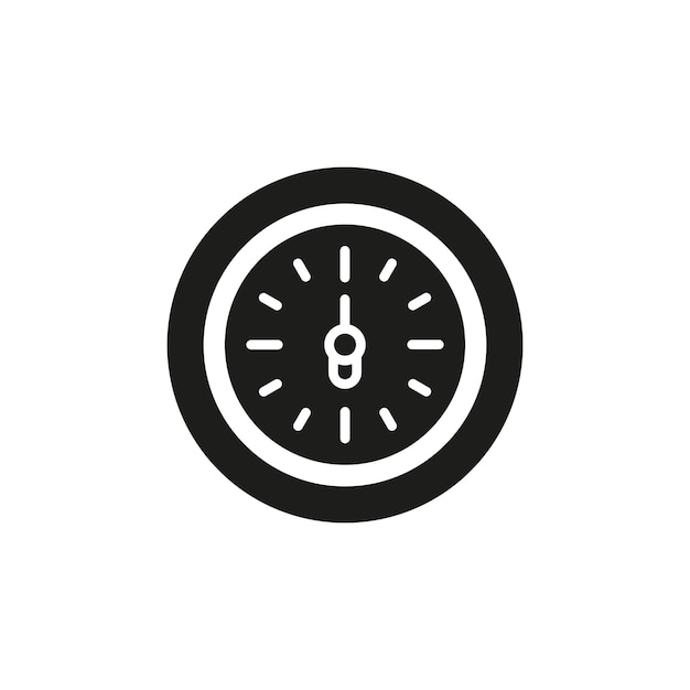 시계 아이콘 터 디자인 템플릿 간단하고 현대적