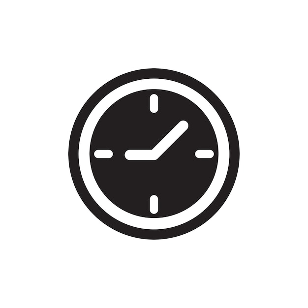 Clock icon vector illustration template