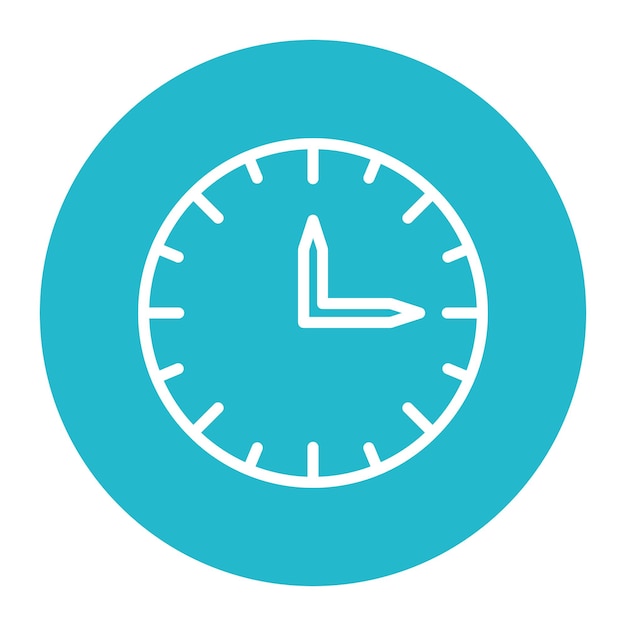 Vector clock icon vector image can be used for achievements