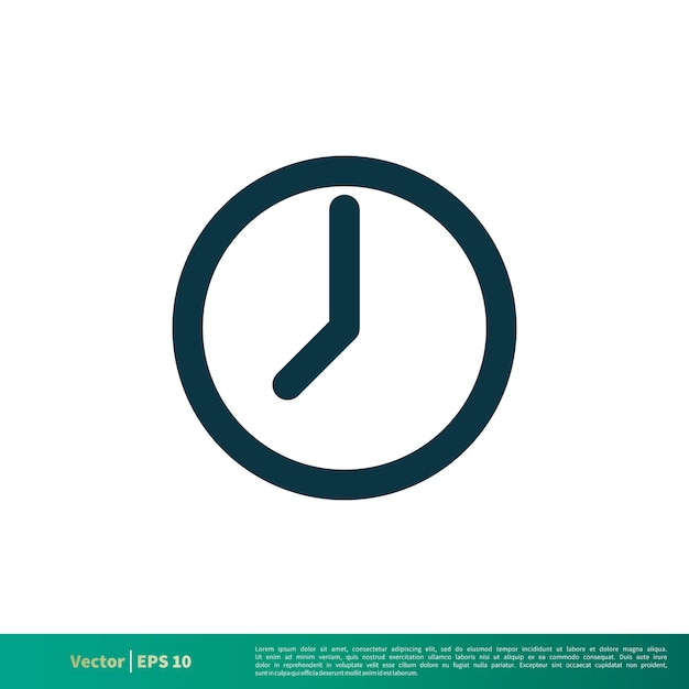 Clock Icon Vector Logo Template Illustration Design Vector EPS 10