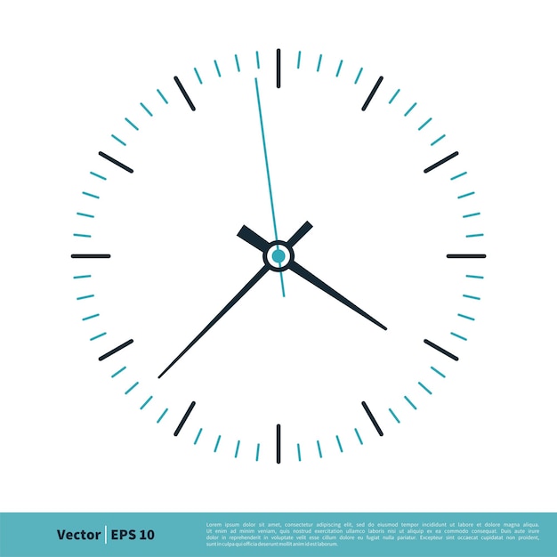 Clock Icon Vector logo Template Illustration Design Vector EPS 10