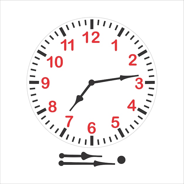 Clock icon vector vector clock hands