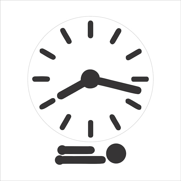 Clock icon vector vector clock hands