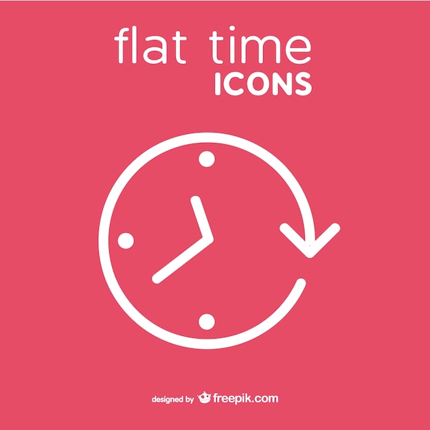 Vector clock icon