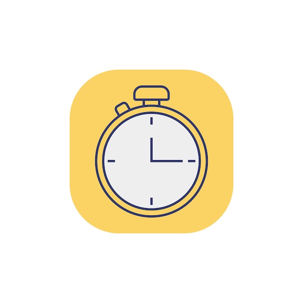 Vector clock icon