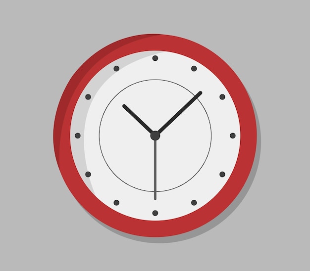 Clock illustrated on a background