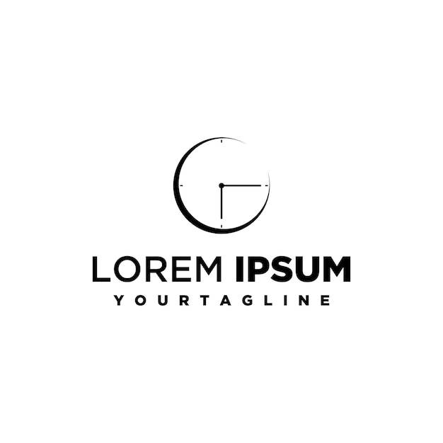 Premium Vector Clock logo design vector image