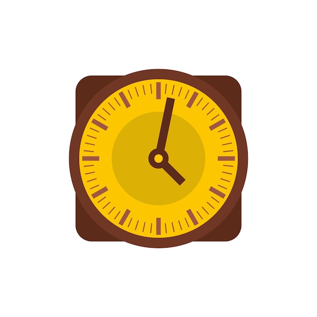 Clock retro icon flat illustration of clock retro vector icon isolated on white background