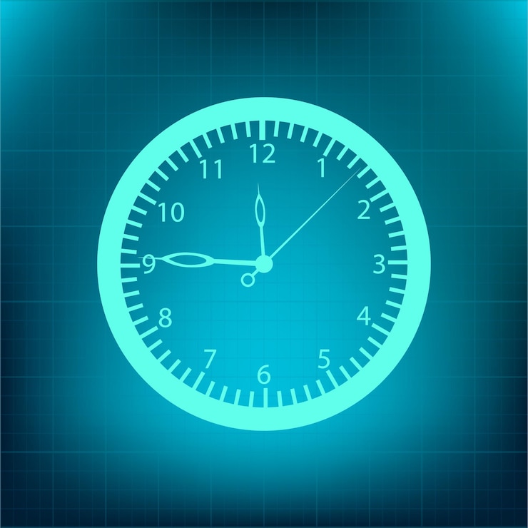 Vector clock symbol vector icon