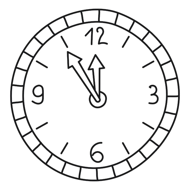 Vector clock vector illustration on white background