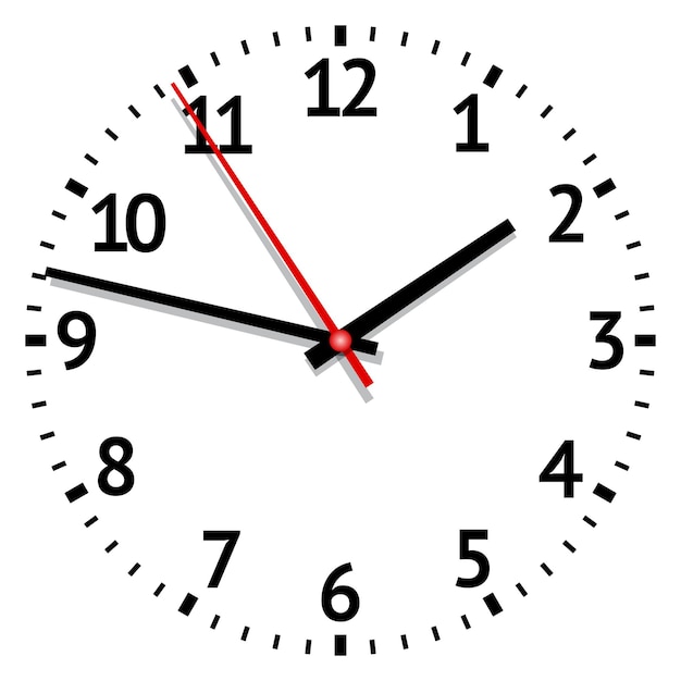 Vector clock. vector illustration