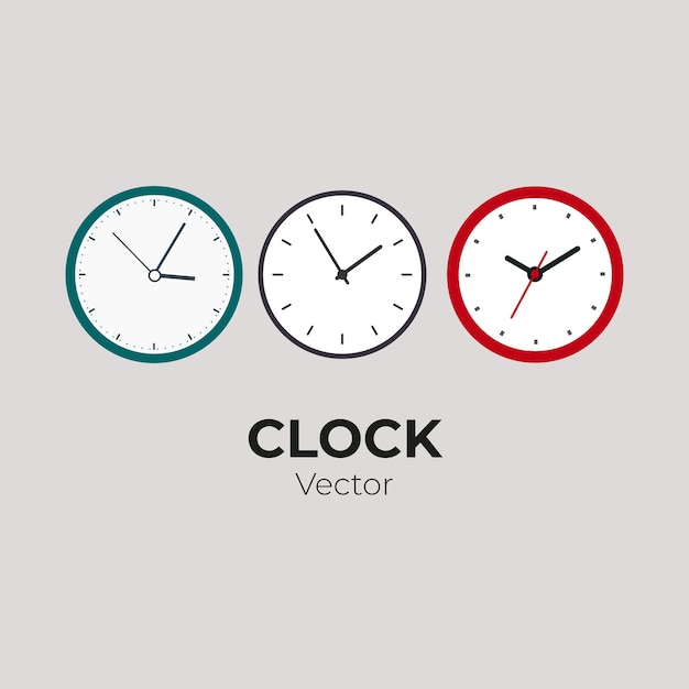 Clock Vector template